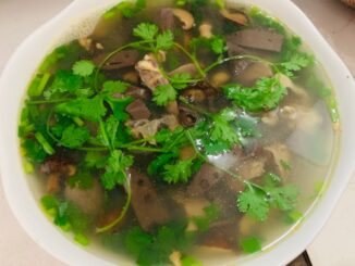 Cách nấu miến lòng gà