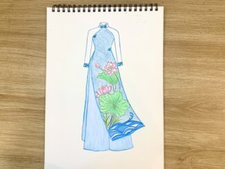 vẽ áo dài việt nam